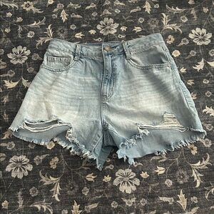 Sincerely Jules Light Blue Distressed Jean Shorts